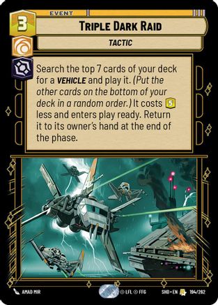 Triple Dark Raid (194/262) - SOTG - Rare - Foil