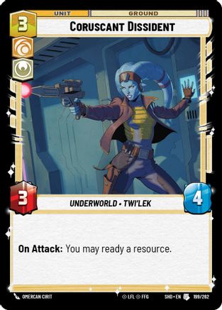 Coruscant Dissident (199/262) - SOTG - Uncommon - Foil