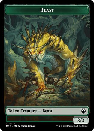 Beast (0015) // Insect (0025) Double-Sided Token (M3C-15 // 25) - token