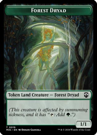 Forest Dryad // Emblem - Vivien Reid Double-Sided Token (M3C-19 // 28) - token