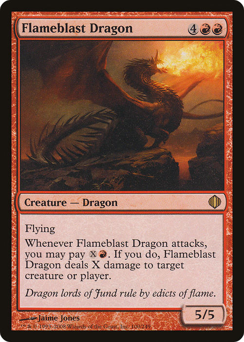 Flameblast Dragon (ALA-100) - rare - Foil