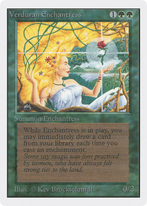 Verduran Enchantress (2ED-223) - rare
