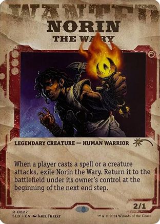 Norin the Wary // Norin the Wary (SLD-827) - rare (Borderless) - Foil