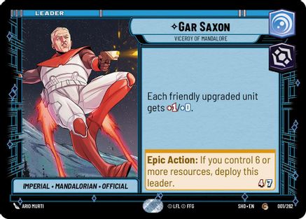 Gar Saxon - Viceroy of Mandalore (001/262) - SOTG - Common