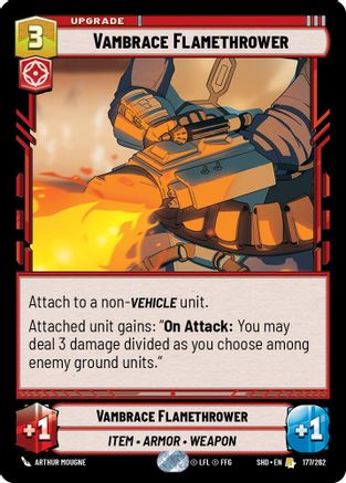 Vambrace Flamethrower (177/262) - SOTG - Rare