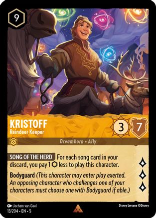 Kristoff - Reindeer Keeper VF (13/204) - Rare