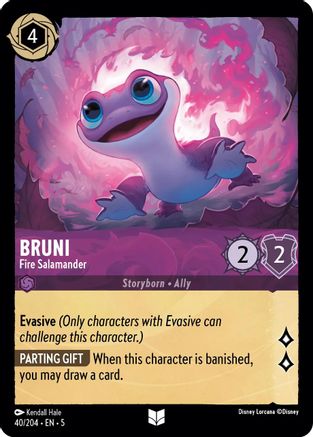 Bruni - Fire Salamander (40/204) - Uncommon - Cold Foil
