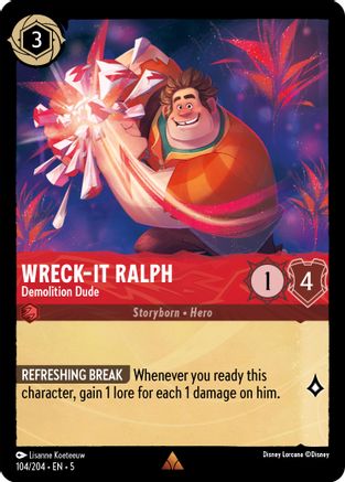 Wreck -IT Ralph - Demolition Dude (104/204) - Rare