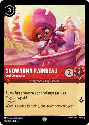Snowanna Rainbeau - Cool Competitor (110/204) - Common - Cold Foil