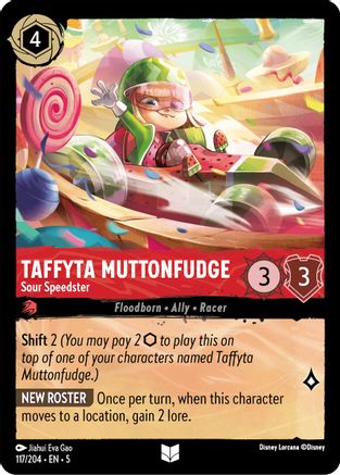 Taffyta Muttonfudge - Sour Speedster (117/204) - Uncommon - Cold Foil