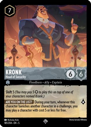 Kronk - Head of Security (185/204) - Super Rare - Cold Foil