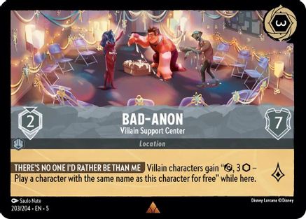 Bad-Anon - Villain Support Center VF (203/204) - Rare