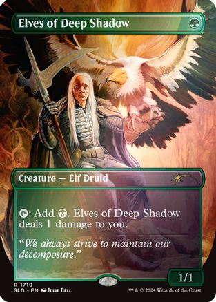 Elves of Deep Shadow (Rainbow Foil) (SLD-1710) - rare - Foil