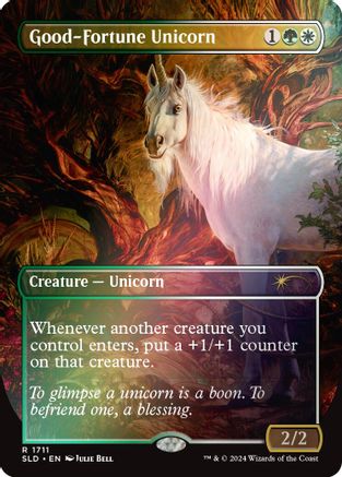 Good-Fortune Unicorn (Rainbow Foil) (SLD-1711) - rare - Foil