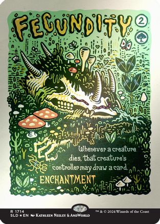 Fecundity (Rainbow Foil) (SLD-1714) - rare - Foil