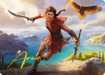 Kassandra, Eagle Bearer // Kassandra, Eagle Bearer (AACR-006) - common (Borderless) - Foil