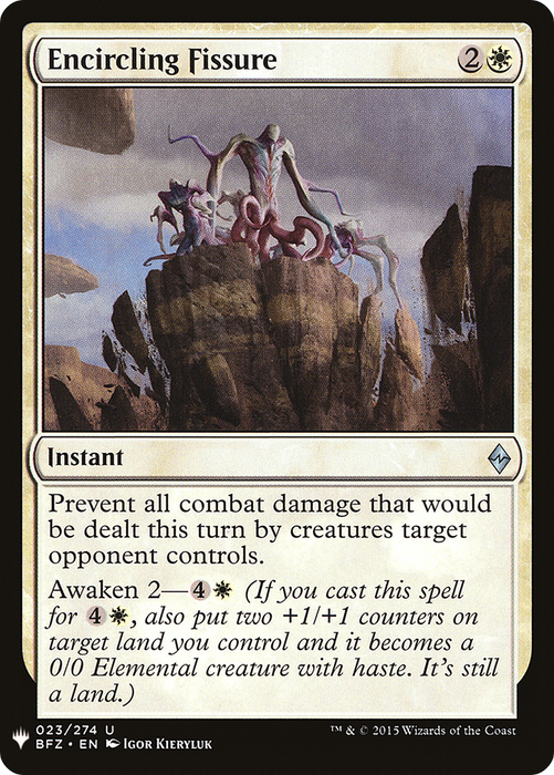 Encircling Fissure (LIST-BFZ-23) - uncommon