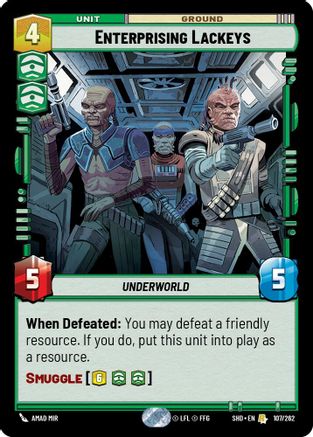 Enterprising Lackeys (107/262) - SOTG - Rare - Foil