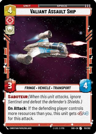 Valiant Assault Ship (151/262) - SOTG - Uncommon