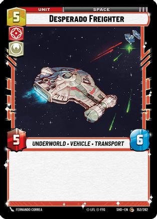 Desperado Freighter (152/262) - SOTG - Common