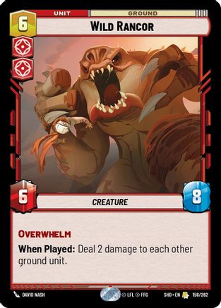 Wild Rancor (158/262) - SOTG - Rare - Foil