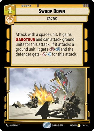 Swoop Down (230/262) - SOTG - Rare - Foil