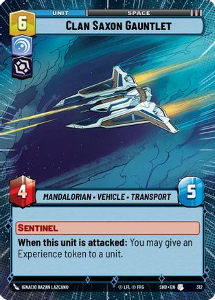 Clan Saxon Gauntlet (Hyperspace) (312) - SOTG - Uncommon - Foil
