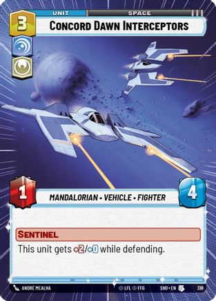 Concord Dawn Interceptors (Hyperspace) (318) - SOTG - Uncommon - Foil