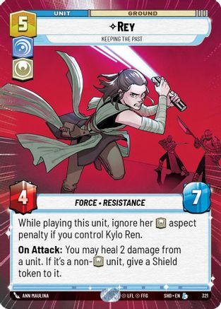 Rey - Keeping the Past (Hyperspace) (321) - SOTG - Legendary - Foil