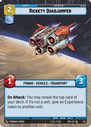 Rickety Quadjumper (Hyperspace) (332) - SOTG - Common - Foil