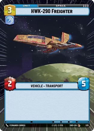 HWK-290 Freighter (Hyperspace) (335) - SOTG - Common - Foil