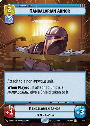 Mandalorian Armor (Hyperspace) (346) - SOTG - Rare - Foil