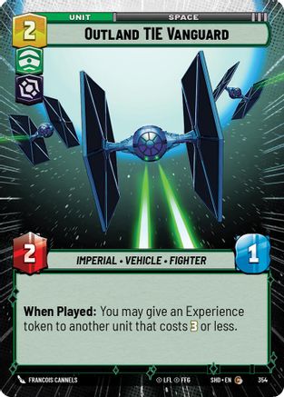 Outland TIE Vanguard (Hyperspace) (354) - SOTG - Common - Foil