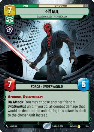 Maul - Shadow Collective Visionary (Hyperspace) (359) - SOTG - Rare - Foil