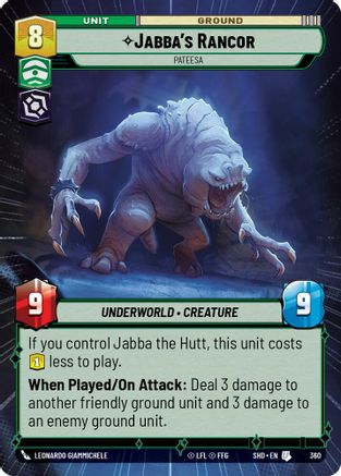 Jabba's Rancor - Pateesa (Hyperspace) (360) - SOTG - Uncommon