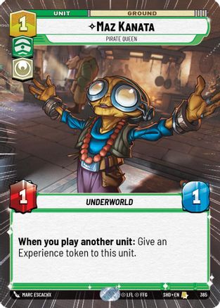 Maz Kanata - Pirate Queen (Hyperspace) (365) - SOTG - Rare - Foil