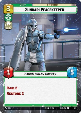 Sundari Peacekeeper (Hyperspace) (367) - SOTG - Uncommon - Foil