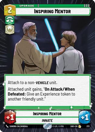 Inspiring Mentor (Hyperspace) (373) - SOTG - Rare - Foil
