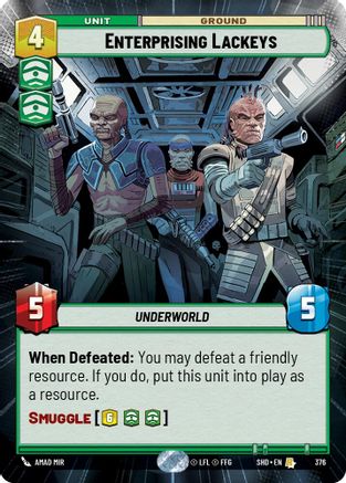 Enterprising Lackeys (Hyperspace) (376) - SOTG - Rare