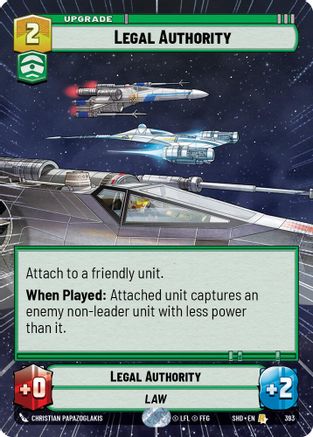 Legal Authority (Hyperspace) (393) - SOTG - Rare