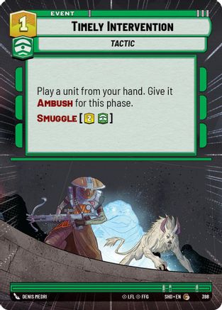 Timely Intervention (Hyperspace) (398) - SOTG - Common - Foil