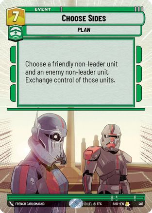Choose Sides (Hyperspace) (401) - SOTG - Rare - Foil