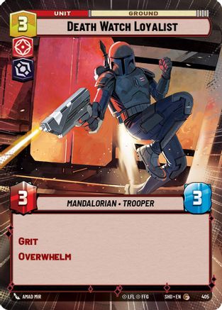 Death Watch Loyalist (Hyperspace) (405) - SOTG - Common - Foil