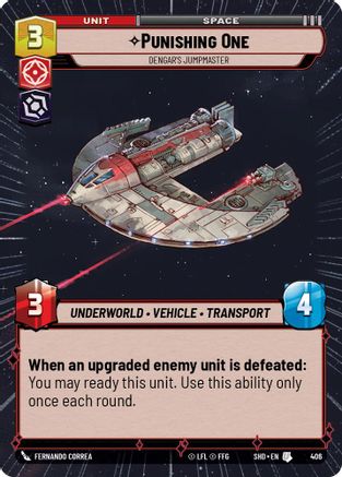 Punishing One - Dengar's Jumpmaster (Hyperspace) (406) - SOTG - Uncommon - Foil