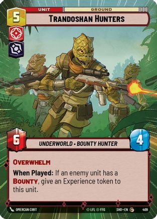 Trandoshan Hunters (Hyperspace) (409) - SOTG - Common - Foil