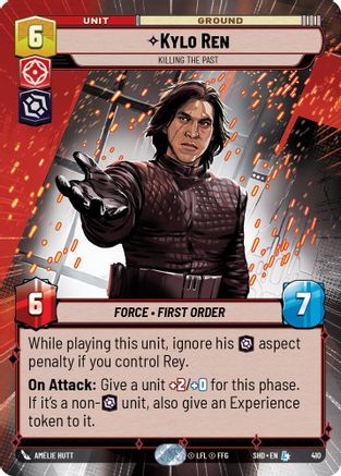 Kylo Ren - Killing the Past (Hyperspace) (410) - SOTG - Legendary - Foil