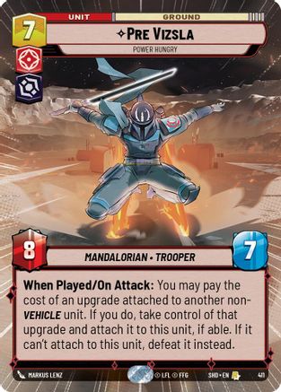 Pre Vizsla - Power Hungry (Hyperspace) (411) - SOTG - Rare - Foil