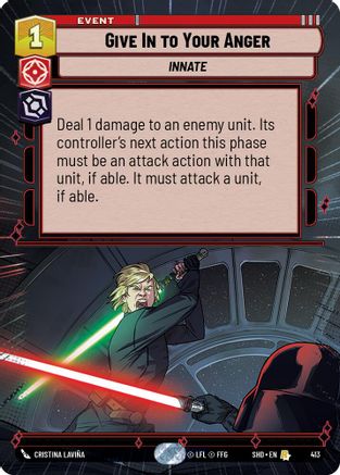 Give In to Your Anger (Hyperspace) (413) - SOTG - Rare