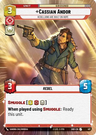 Cassian Andor - Rebellions Are Built On Hope (Hyperspace) (417) - SOTG - Uncommon - Foil