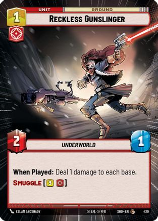 Reckless Gunslinger (Hyperspace) (429) - SOTG - Common - Foil